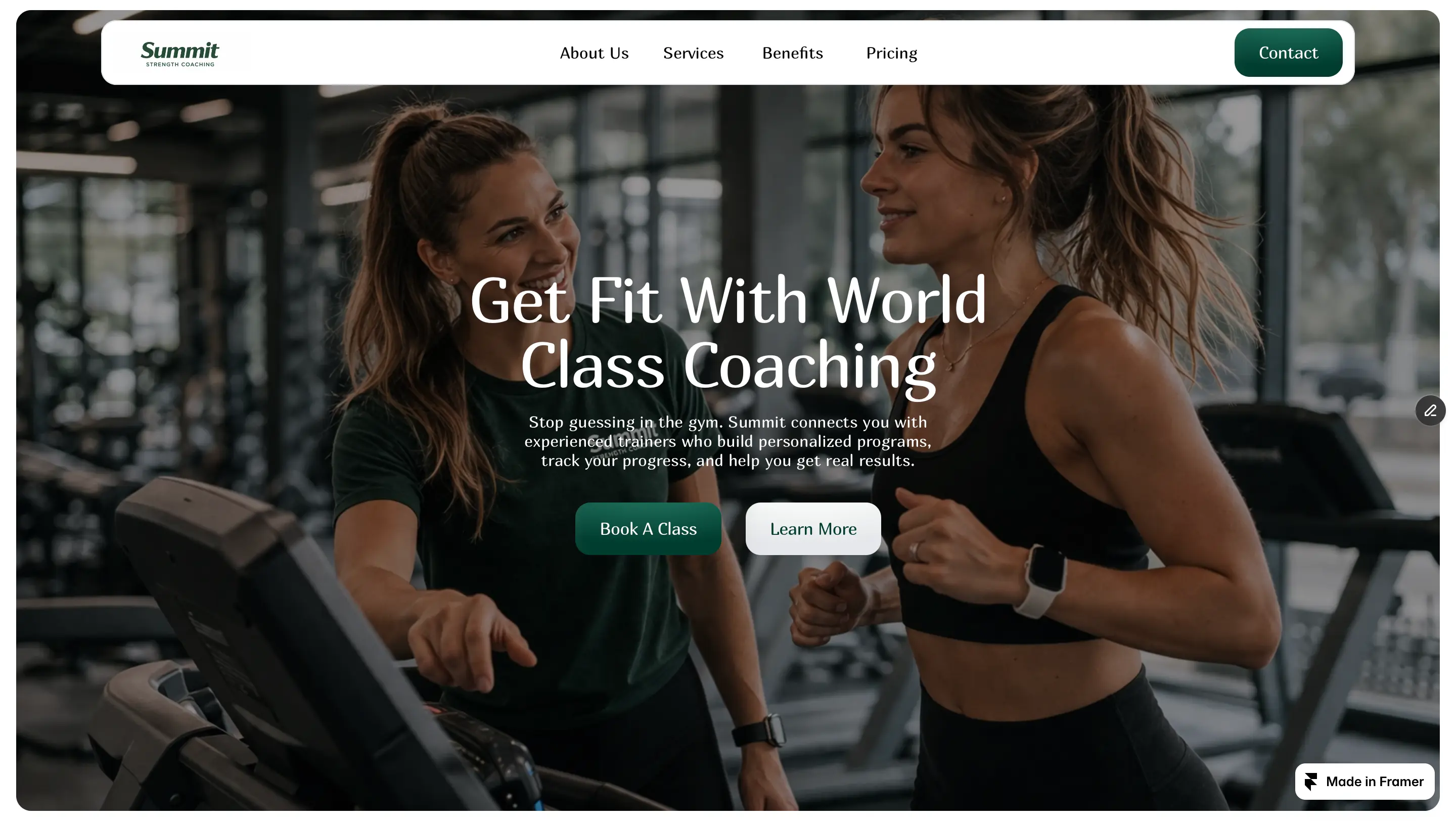 Summit Strength website design project by Fire Island Design