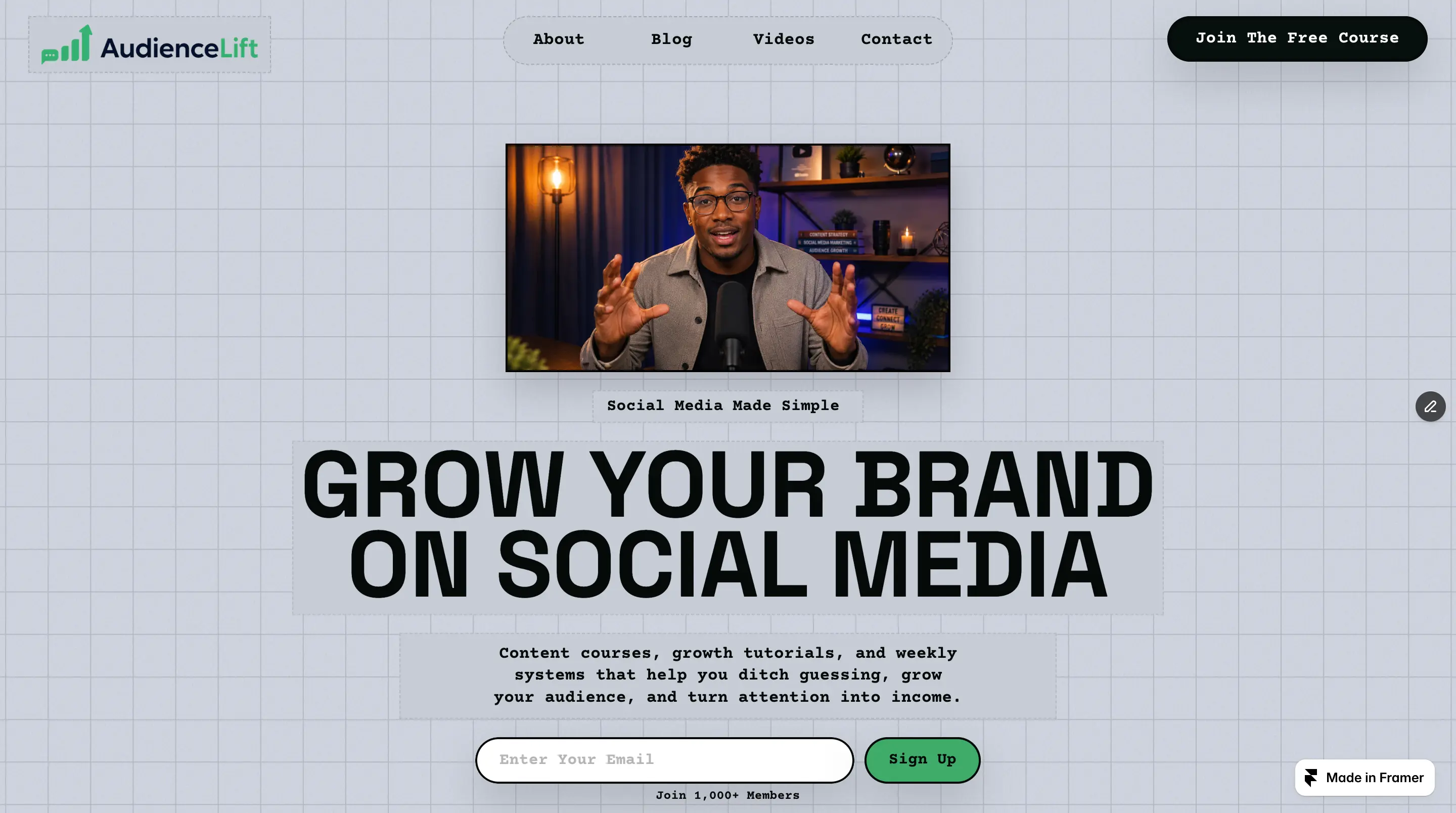 Audience Lift website design project by Fire Island Design