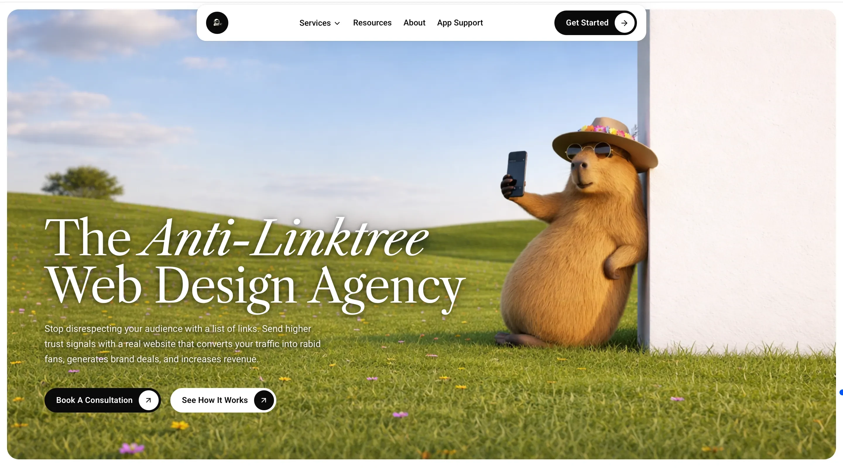 Merokee website design project by Fire Island Design