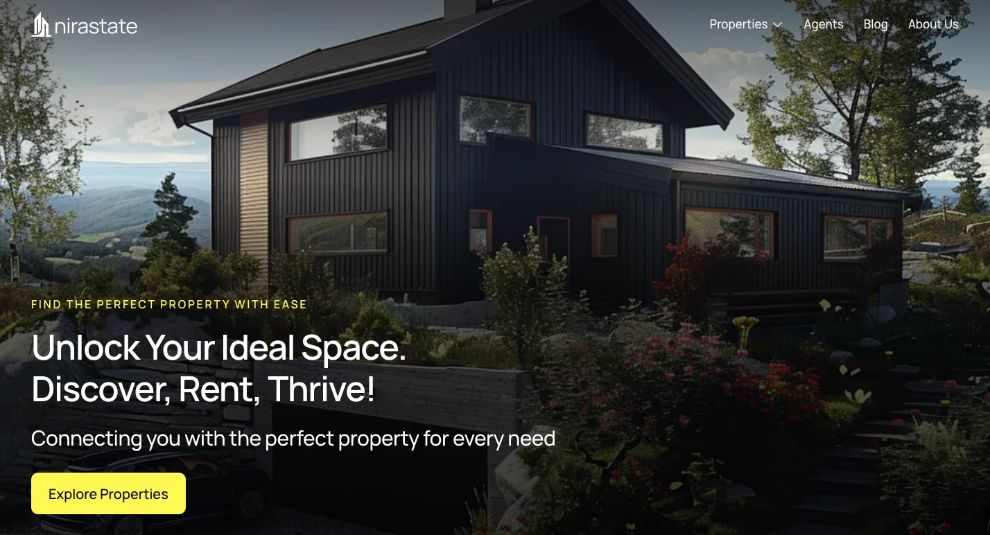 Real estate website design project by Fire Island Design