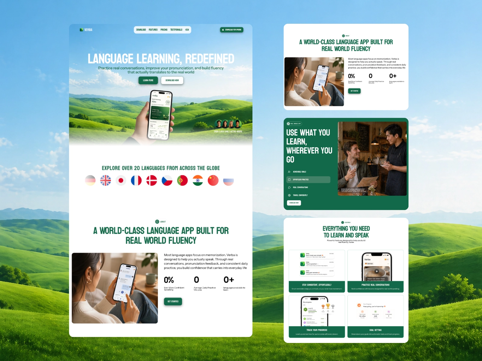 Verba website design project by Fire Island Design